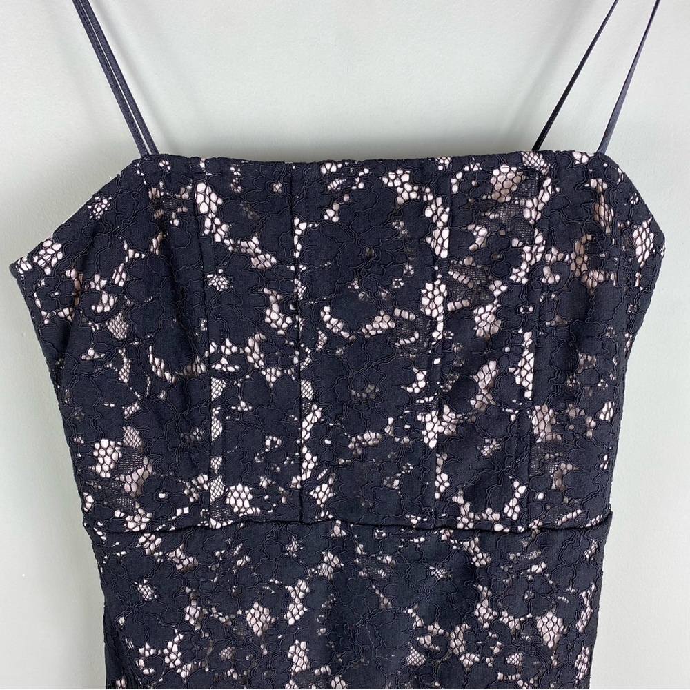 Lulu's: Floral Lace Boning Lined Corset Fitted Bodycon Mini Dress Small (NWT) - Picture 2 of 6